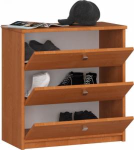 Fabryka Mebli Akord Szafka na buty MINI 3 uchylne drzwiczki 60 cm - olcha 2