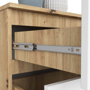 Fabryka Mebli Akord Komoda K 160 cm 4 szuflady - dąb artisan-biała 3