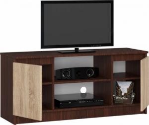 Fabryka Mebli Akord SZAFKA RTV 120 cm 2D 1P WENGE / SONOMA 2