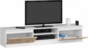 Fabryka Mebli Akord SZAFKA RTV 160 cm BIAŁA / SONOMA 2