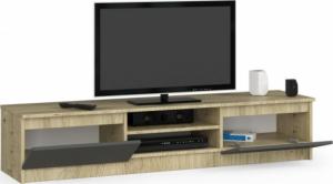 Fabryka Mebli Akord Szafka RTV 160 cm pod telewizor - dąb artisan-grafit szary 2