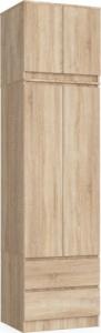 Fabryka Mebli Akord Nadstawka na szafę 60 cm - dąb sonoma - 2 drzwi 3