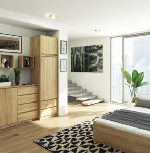 Fabryka Mebli Akord Nadstawka na szafę 60 cm - dąb sonoma - 2 drzwi 5