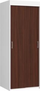 Fabryka Mebli Akord Szafa przesuwna do przedpokoju 70 cm - biała-wenge - 2D 1