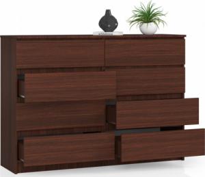 Fabryka Mebli Akord KOMODA K 140 cm 8 SZUFLAD WENGE 2