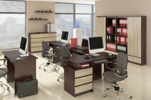 Fabryka Mebli Akord KOMODA K 140 cm 8 SZUFLAD WENGE / SONOMA 3