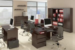 Fabryka Mebli Akord KOMODA K 140 cm 3 DRZWI 3 SZUFLADY WENGE 5