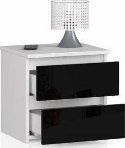 Fabryka Mebli Akord SZAFKA NOCNA CL2 40 cm CZARNY AKRYL POŁYSK 2
