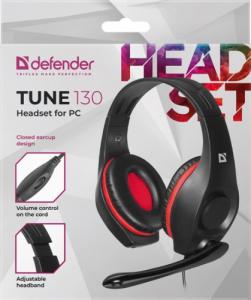 Słuchawki Defender Tune 130 Czerwone (63130) 7
