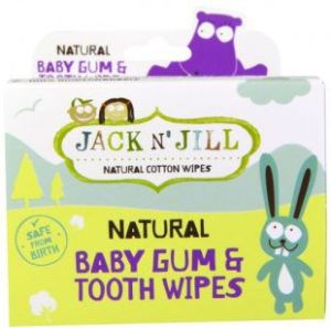 Jack NJill Naturalne chusteczki do mycia dziąseł niemowląt, 25 szt 1