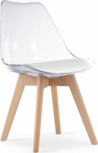 Leobert Krzesło MARK - przezroczyste / nogi naturalne x 4 1