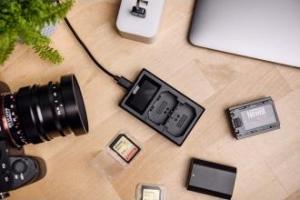 Ładowarka do aparatu Newell Ładowarka dwukanałowa Newell FDL-USB-C do akumulatorów NP-BX1 10