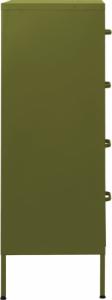 vidaXL Szafka z szufladami, oliwkowozielona, 80x35x101,5 cm, stalowa 6