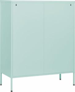 vidaXL Szafka z szufladami, miętowa, 80x35x101,5 cm, stalowa 7