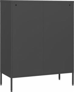 vidaXL Szafka z szufladami, antracytowa, 80x35x101,5 cm, stalowa 7