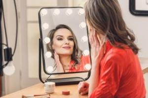 Lusterko kosmetyczne Humanas HS-HM01 z oświetleniem LED - czarne 14