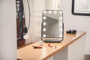 Lusterko kosmetyczne Humanas HS-HM01 z oświetleniem LED - czarne 16