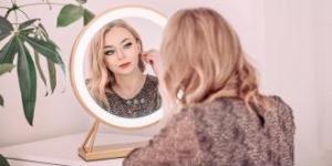 Lusterko kosmetyczne Humanas Lustro do makijażu Humanas HS-HM04 z oświetleniem LED 8