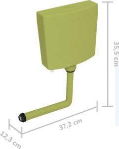 vidaXL Spłuczka 3/6 L, oliwkowa 7