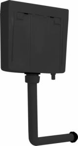 vidaXL Spłuczka 3/6 L, czarna 2