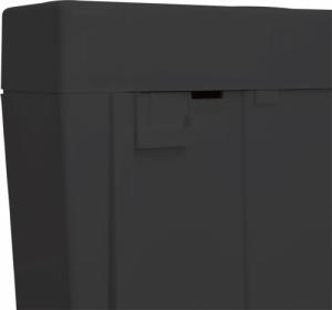 vidaXL Spłuczka 3/6 L, czarna 5