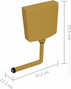 vidaXL Spłuczka 3/6 L, kolor curry 7