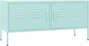 vidaXL Szafka pod telewizor, miętowa, 105x35x50 cm, stalowa 2