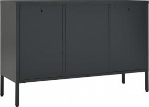 vidaXL Komoda, antracytowa, 105x35x70 cm, stal i szkło hartowane 6