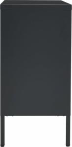 vidaXL Komoda, antracytowa, 75x35x70 cm, stal i szkło hartowane 5