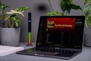 Lampa stołowa Redleaf Equalizer RGB Redleaf 40LED - srebrny 17