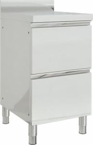 vidaXL Szafki gastronomiczne z 2 szufladami, 2 szt., stal nierdzewna 3