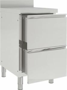 vidaXL Szafki gastronomiczne z 2 szufladami, 2 szt., stal nierdzewna 4