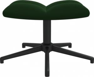 vidaXL Fotel z podnóżkiem, ciemnozielony, obity aksamitem 8