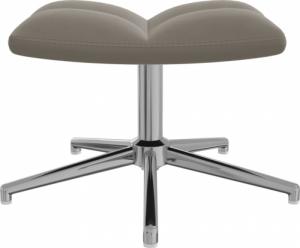 vidaXL Fotel z podnóżkiem, jasnoszary, obity aksamitem 8