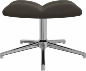 vidaXL Fotel z podnóżkiem, ciemnoszary, obity aksamitem 8