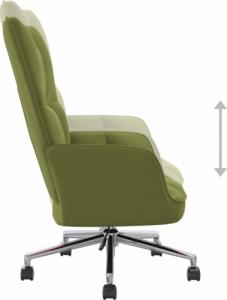 vidaXL Fotel, jasnozielony, obity aksamitem 6
