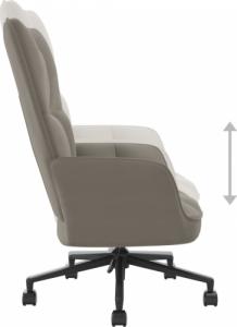 vidaXL Fotel, jasnoszary, obity aksamitem 6