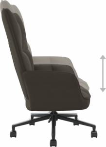 vidaXL Fotel, ciemnoszary, obity aksamitem 6