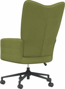 vidaXL Fotel, jasnozielony, obity aksamitem 5