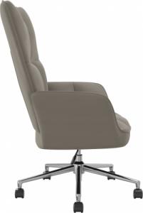 vidaXL Fotel, jasnoszary, obity aksamitem 4