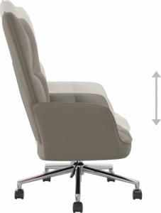 vidaXL Fotel, jasnoszary, obity aksamitem 6