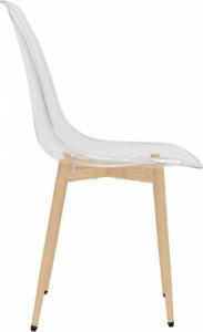 vidaXL Krzesła stołowe, 2 szt., transparentne, PET 5