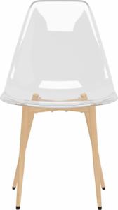 vidaXL Krzesła stołowe, 4 szt., transparentne, PET 4