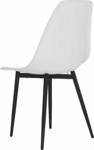 vidaXL Krzesła stołowe, 2 sztuki, białe, PP 5