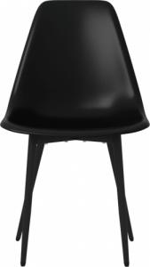 vidaXL Krzesła stołowe, 4 szt., czarne, PP 6