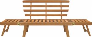 vidaXL Ławka ogrodowa, 2-w-1, 190 cm, lite drewno akacjowe 3