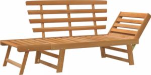 vidaXL Ławka ogrodowa, 2-w-1, 190 cm, lite drewno akacjowe 6