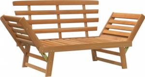 vidaXL Ławka ogrodowa, 2-w-1, 190 cm, lite drewno akacjowe 7