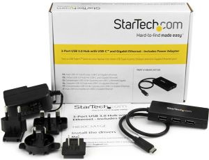 HUB USB StarTech 1x RJ-45  + 3x USB-A 3.0 (HB30C3A1GE) 7