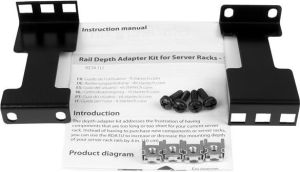 StarTech Adapter 1U do zwiększenia/zmniejszenia głębokości montażowej (RDA1U) 5